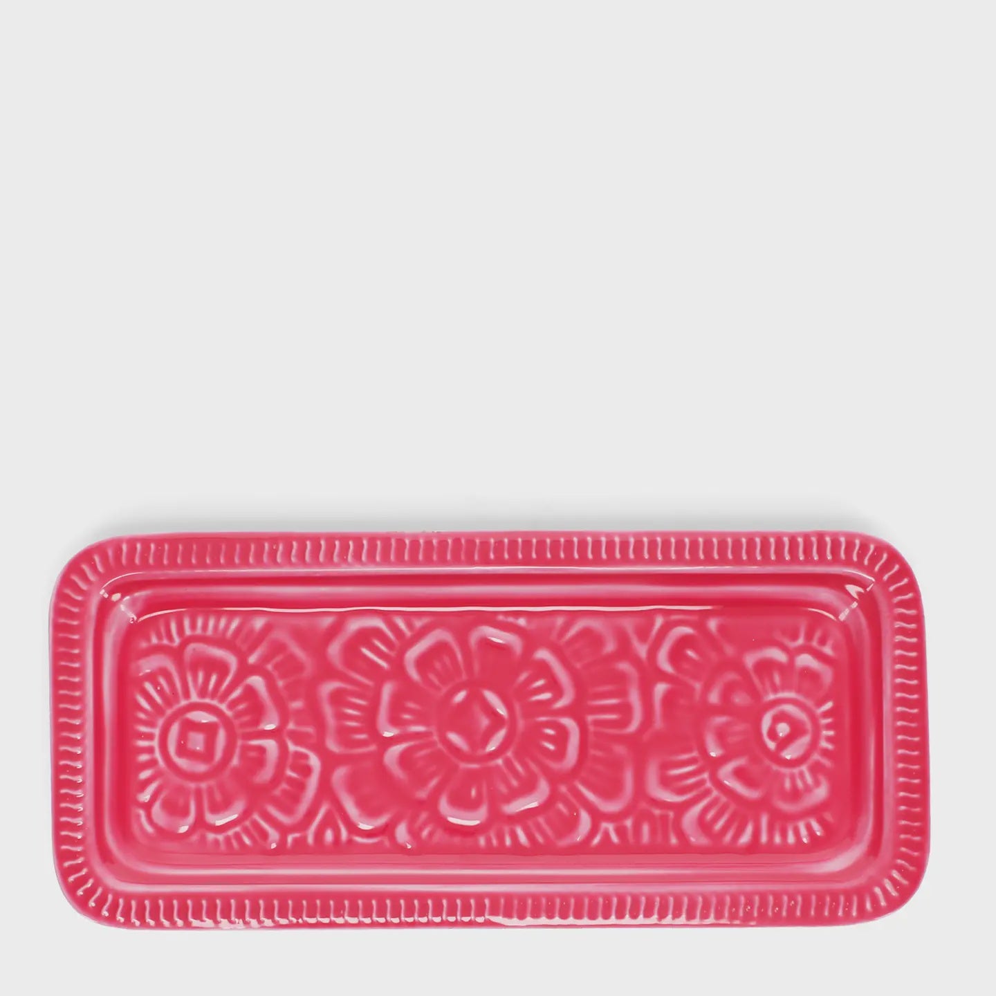 Rex Enamel Trinket Tray -Vibrant Pink