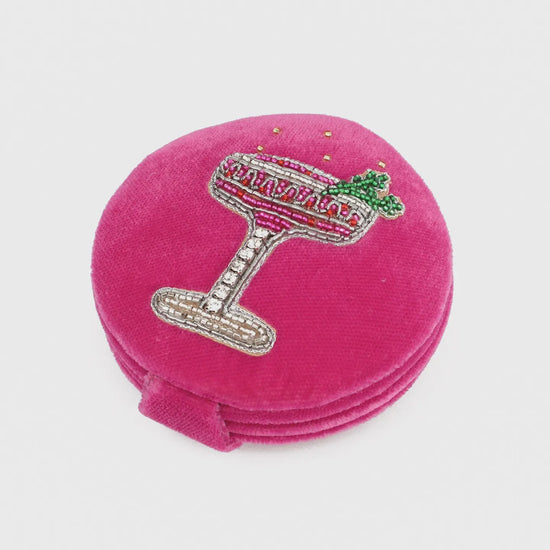 My Doris Berry Fizz Cocktail Compact Mirror - Precious Sparkle