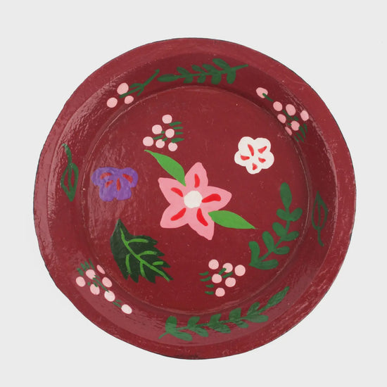 My Doris Burgundy Trinket Dish - Precious Sparkle