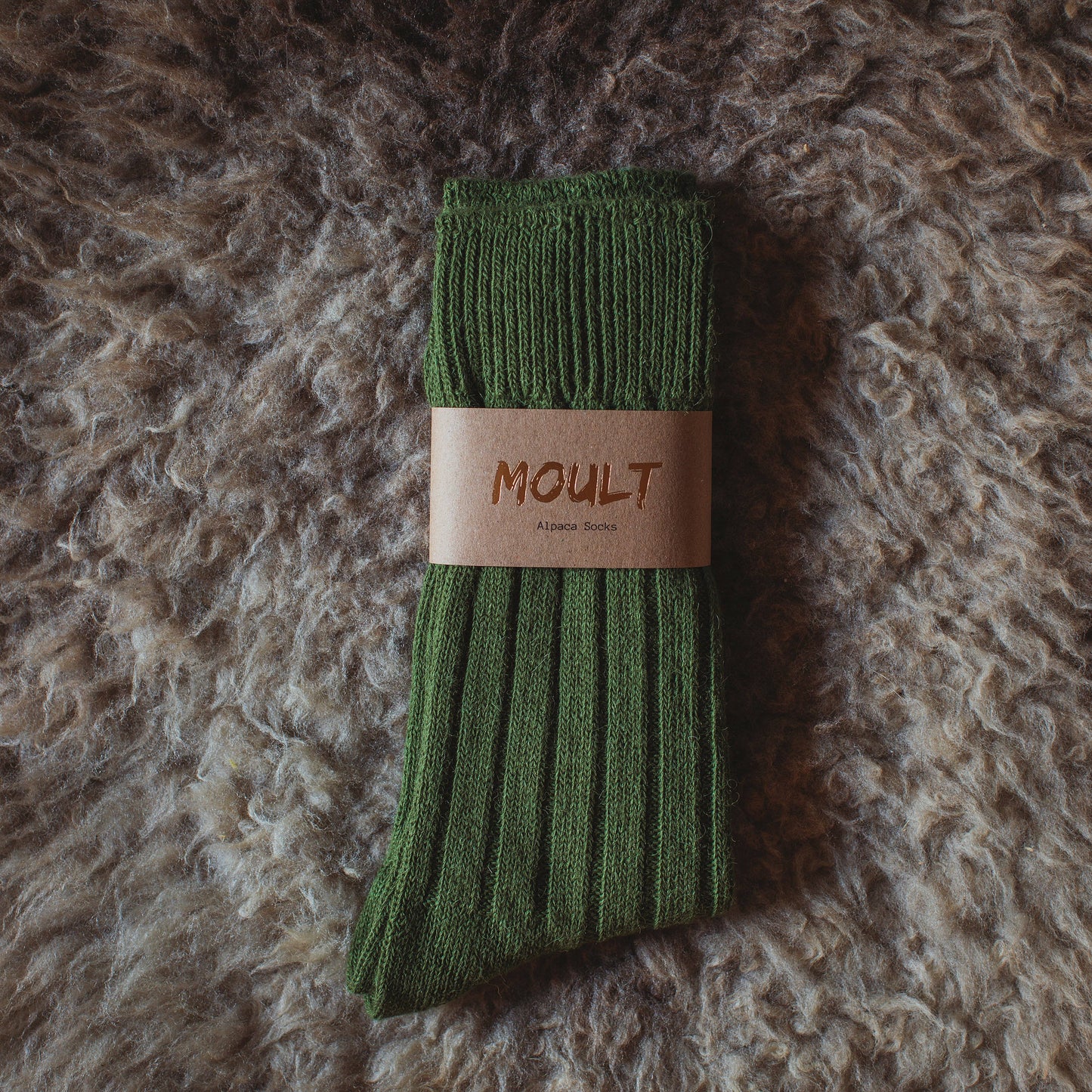 Alpaca Socks In Hunter Green: Small (UK 4-7) - Precious Sparkle