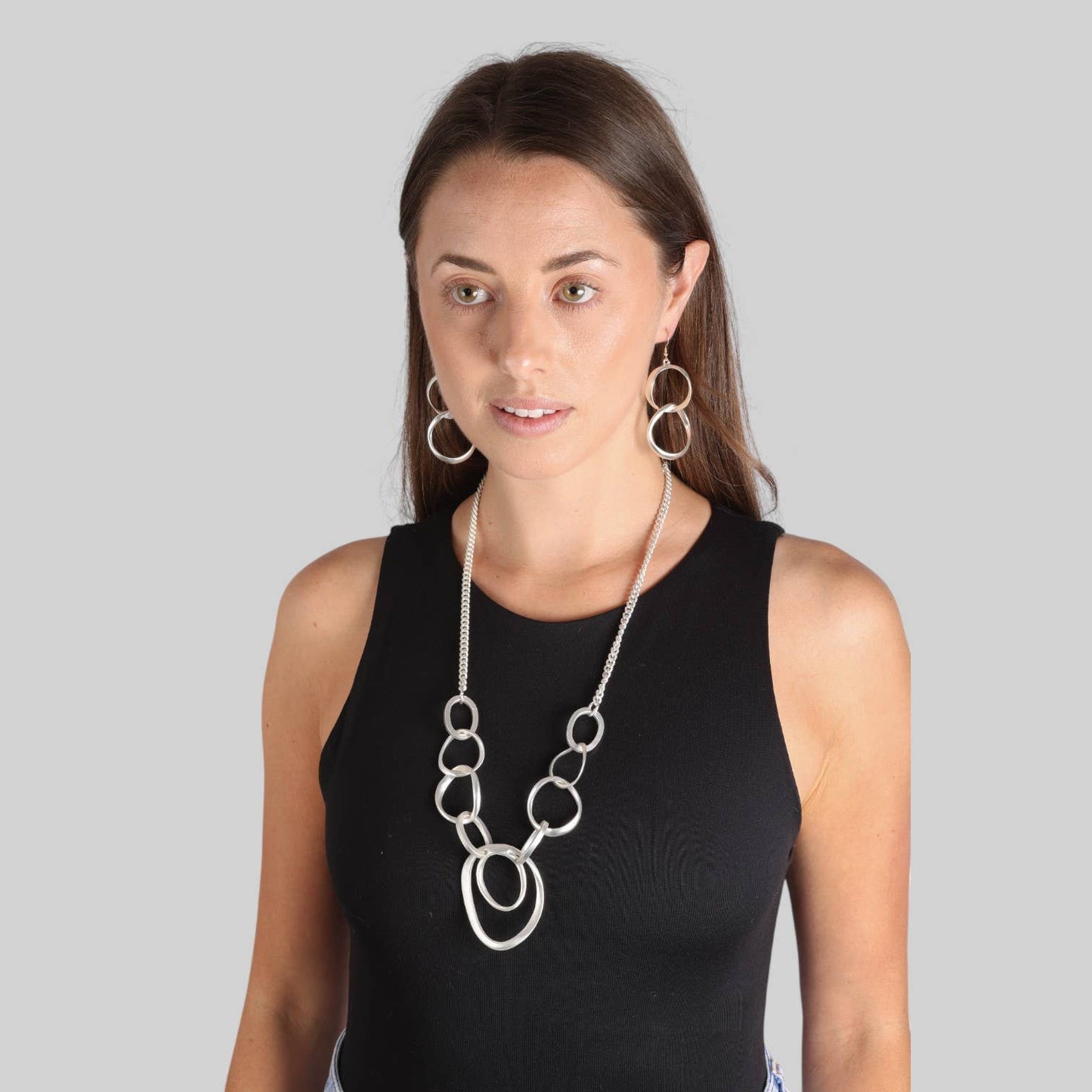 Statement Drop Large Loop Earrings