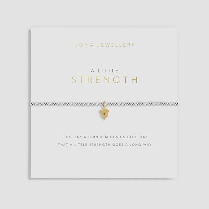 Joma Jewellery A Little 'Strength' Acorn Bracelet - Precious Sparkle
