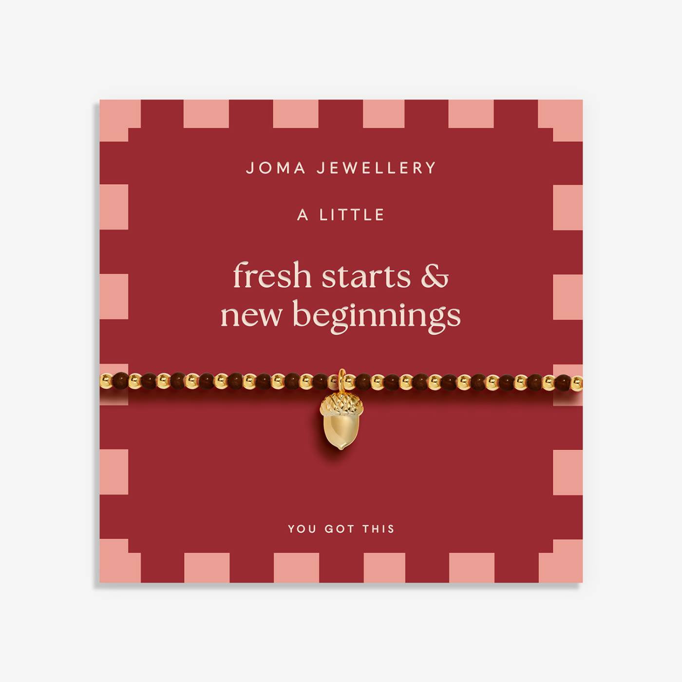 Joma Jewellery  Autumn's Calling A Little 'Fresh Starts And New Beginnings' Bracelet In Gold Plating