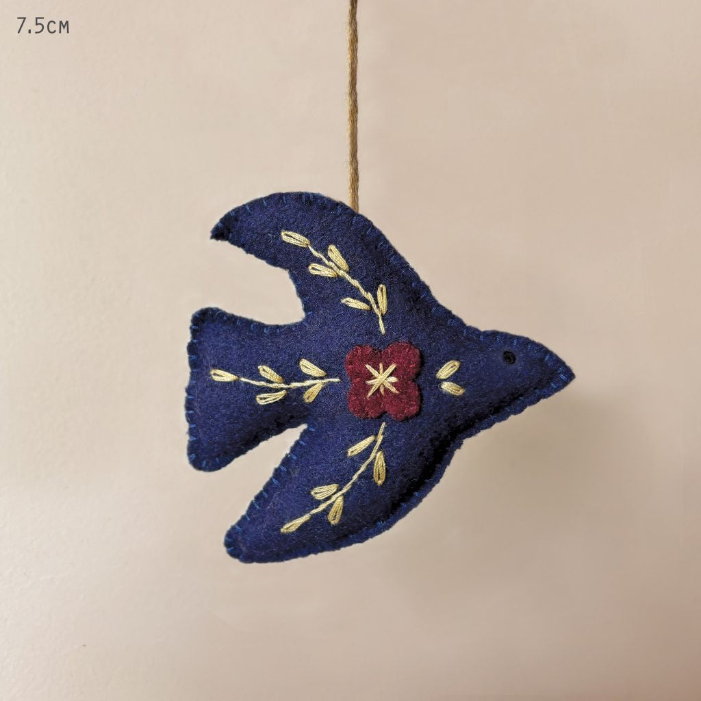 East of India Folk art hanging decoration-Large dove