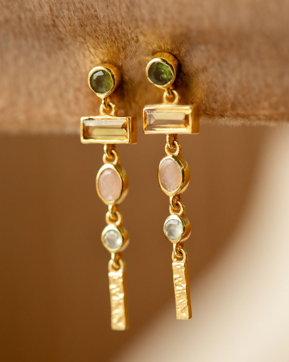 muja juma Samah Citrine Earrings - Precious Sparkle