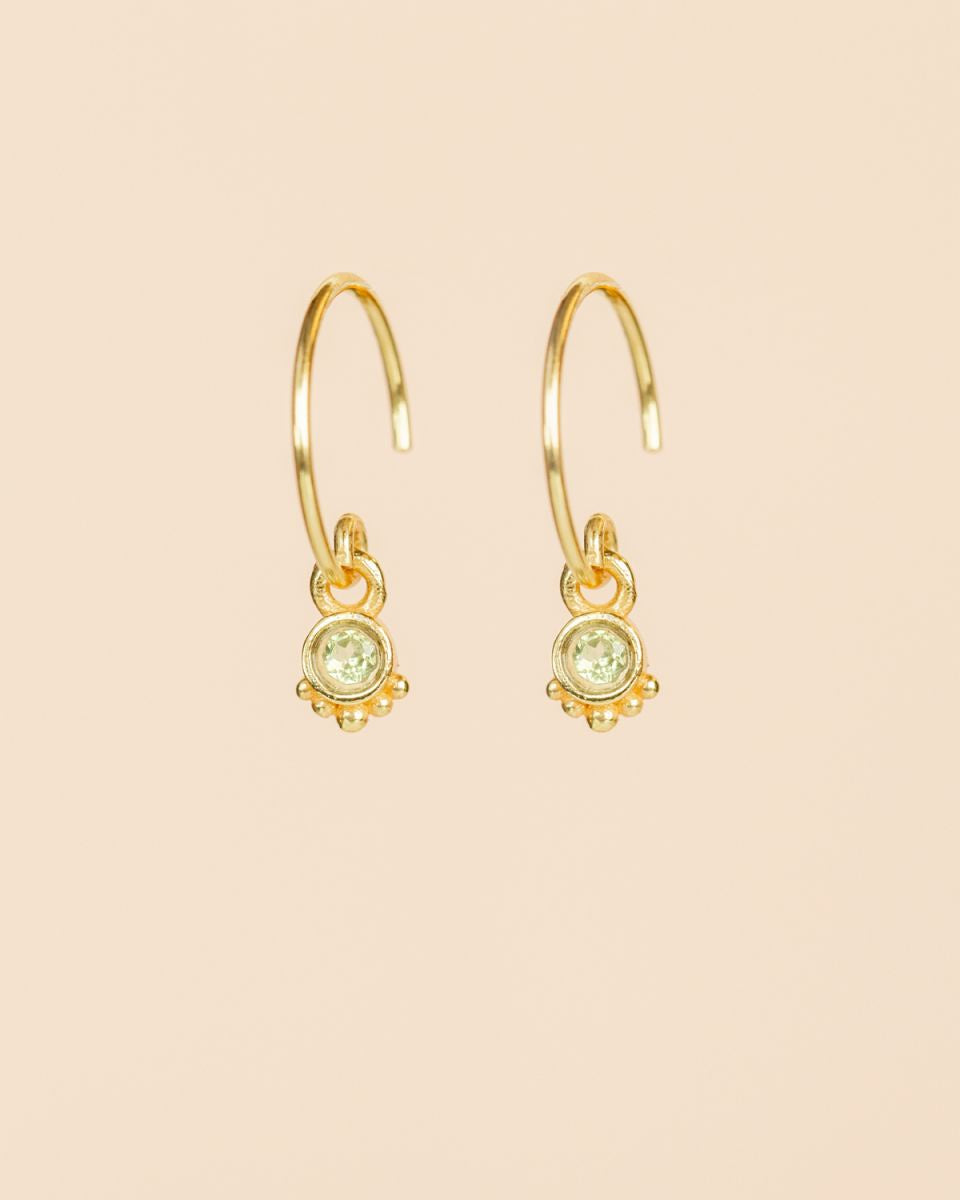 muja juma Lamah  Earrings Peridot - Precious Sparkle