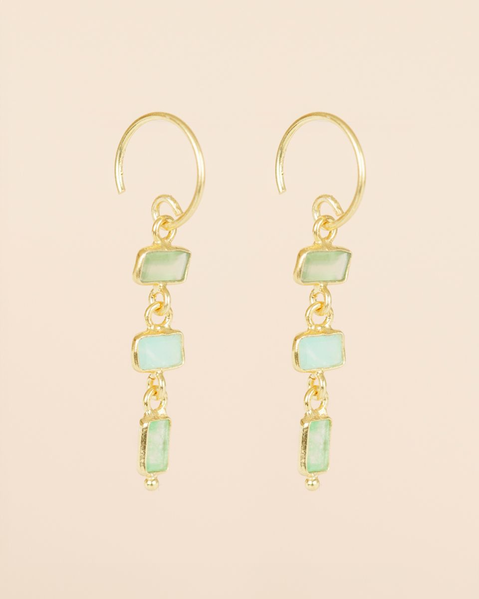 muja juma Lina Aventurine Earrings - Precious Sparkle