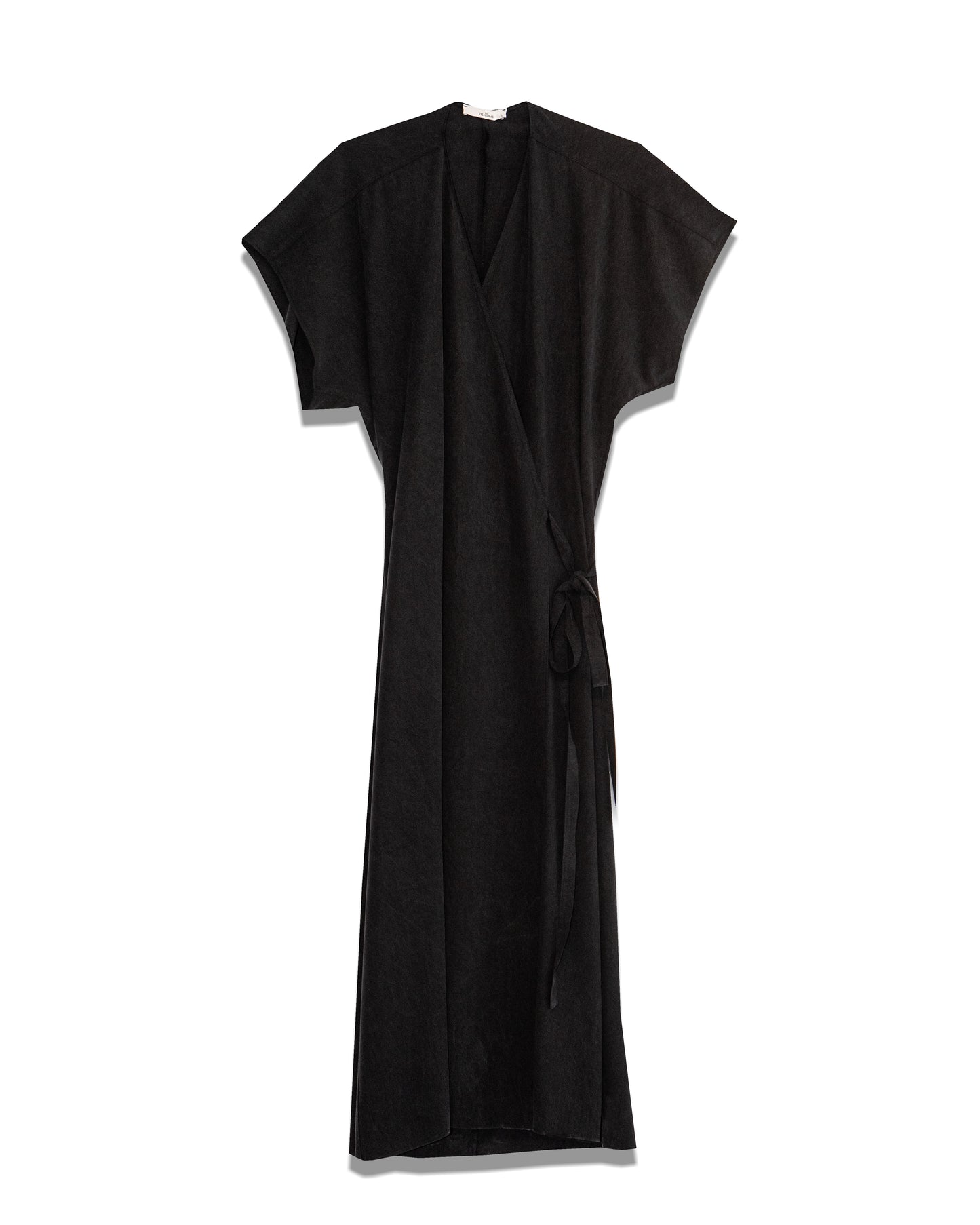 Milla Wrap Dress Charcoal