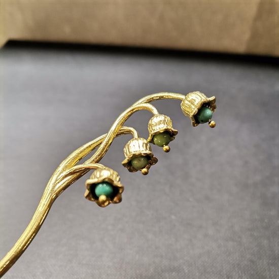 Flower Bud Hair Stick/Pin Gold - Precious Sparkle