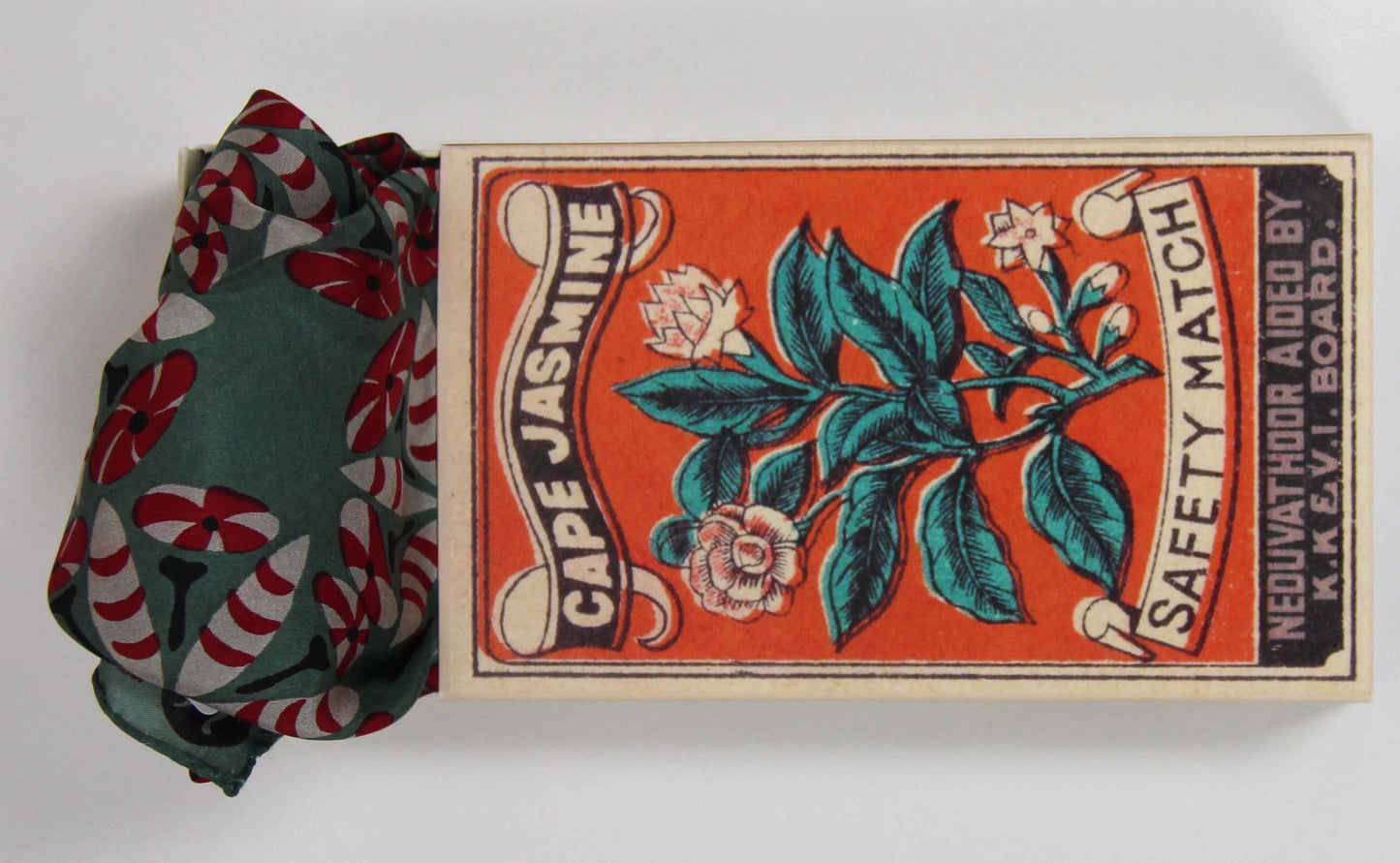 Les Belles Vagabondes Mini Khaki Idol Silk Scarf - Precious Sparkle