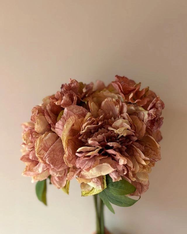 Vintage Peony Bouquet Dusky Pink - Precious Sparkle