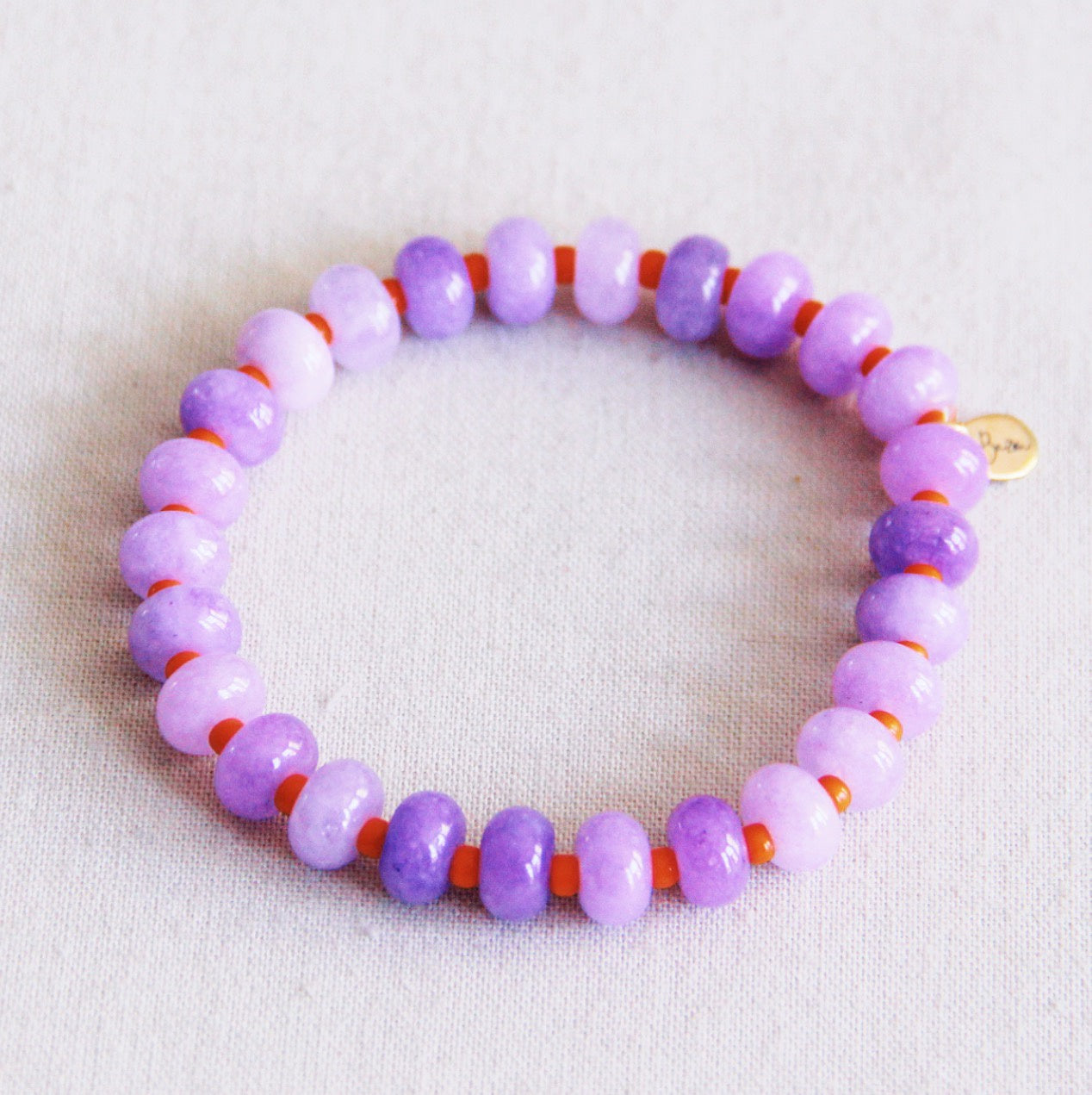 Bazou Gemstone Bracelet Lilac Miyuki