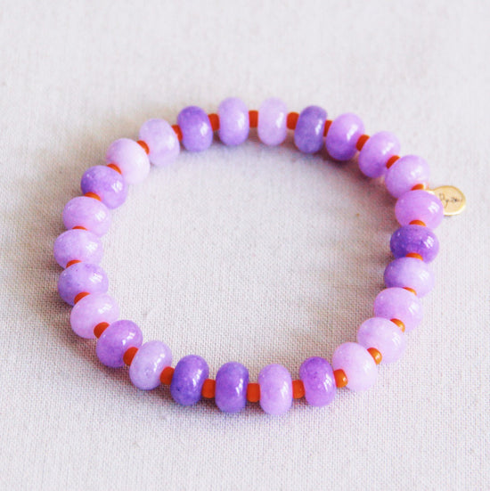 Bazou Gemstone Bracelet Lilac Miyuki