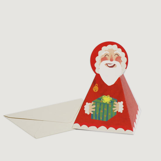 Santa Claus Stand Up Christmas Card - Precious Sparkle