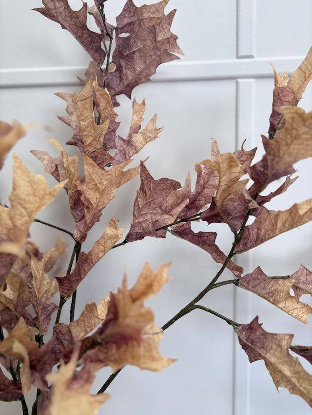 Vintage Foliage Stem - Warm Honey - Precious Sparkle