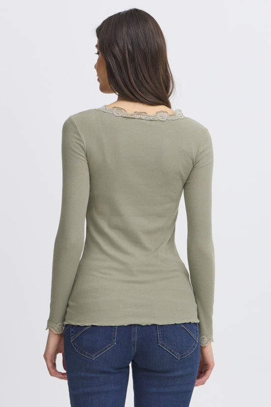 Fransa Frhizamond Tee Dusty Olive - Precious Sparkle