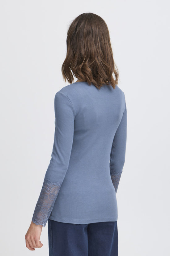 Fransa Frhizamond Tee Bering Sea Blue - Precious Sparkle