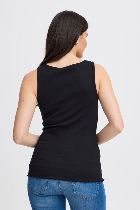 Fransa Frhizamond Cami Top Black - Precious Sparkle