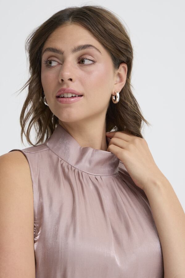 Fransa Fryolanda Top Pale Mauve - Precious Sparkle