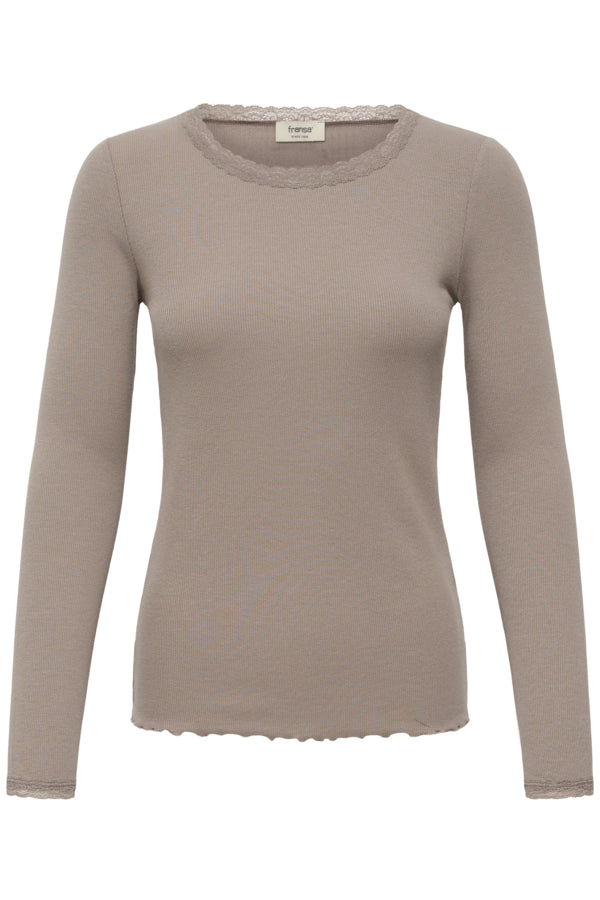 Fransa Frhizamond Tee Driftwood - Precious Sparkle