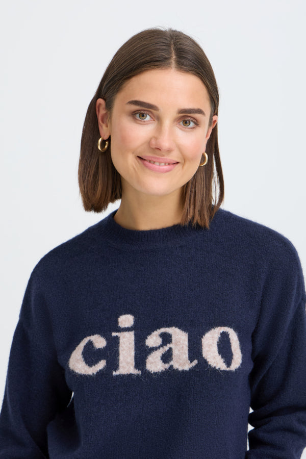 Fransa Frflorence Pullover in Salute Ciao