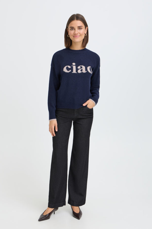 Fransa Frflorence Pullover in Salute Ciao