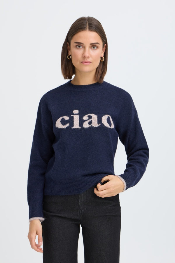 Fransa Frflorence Pullover in Salute Ciao