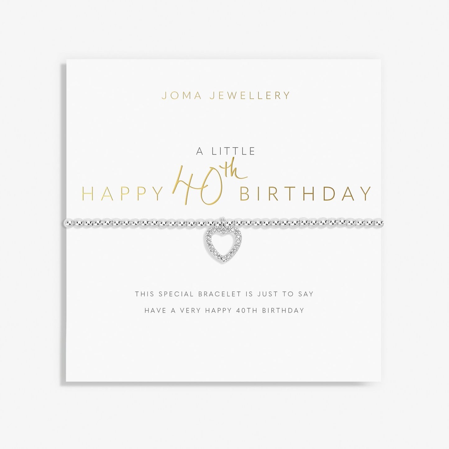 Joma Jewellery A Little 40th Birthday Bracelet - Precious Sparkle