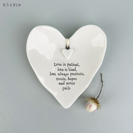 East of India Ring Dish Love is Patient
