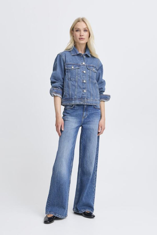 b.young Bykerina Denim Jacket - Precious Sparkle