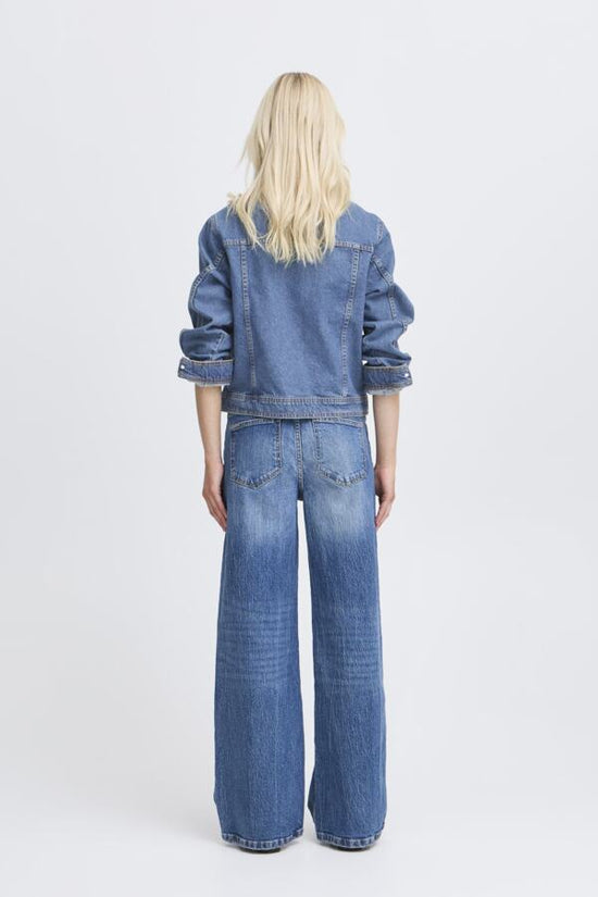 b.young Bykerina Denim Jacket - Precious Sparkle