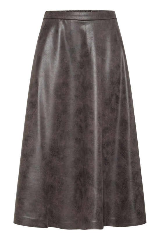 b.young Bydimion Vegan Leather Maxi Skirt - Precious Sparkle
