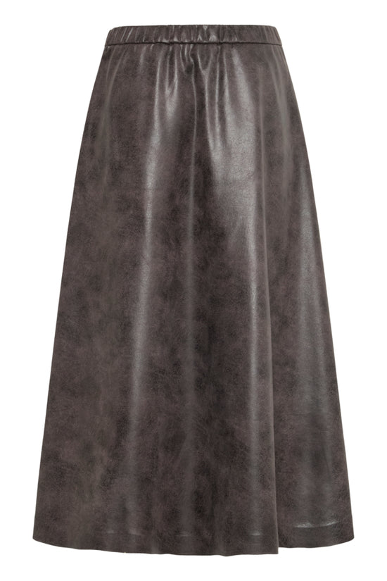 b.young Bydimion Vegan Leather Maxi Skirt - Precious Sparkle