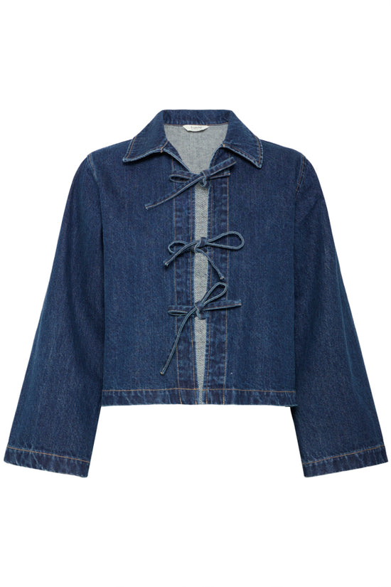 b.young Bylukan Shirt Dark Denim Blue - Precious Sparkle