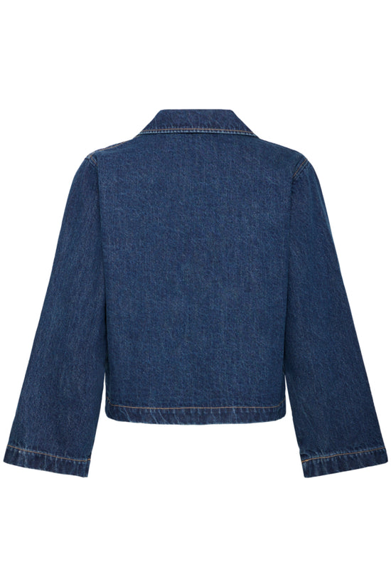 b.young Bylukan Shirt Dark Denim Blue - Precious Sparkle