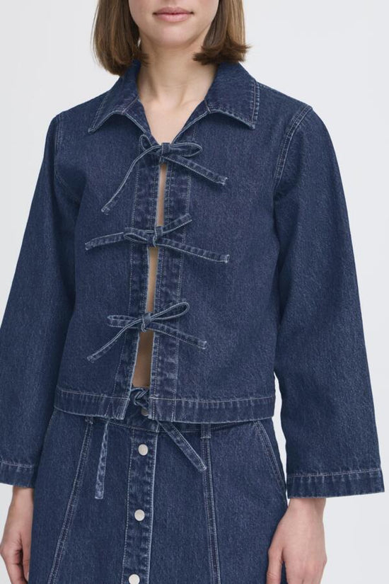 b.young Bylukan Shirt Dark Denim Blue - Precious Sparkle