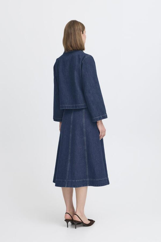 b.young Bylukan Shirt Dark Denim Blue - Precious Sparkle