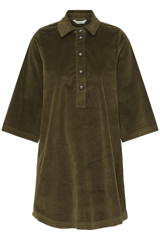b.young Bydasik Corduroy Dress Olive - Precious Sparkle