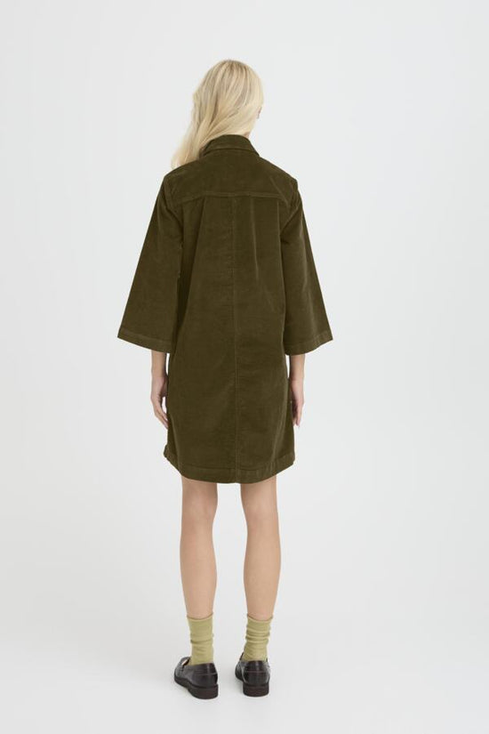b.young Bydasik Corduroy Dress Olive - Precious Sparkle