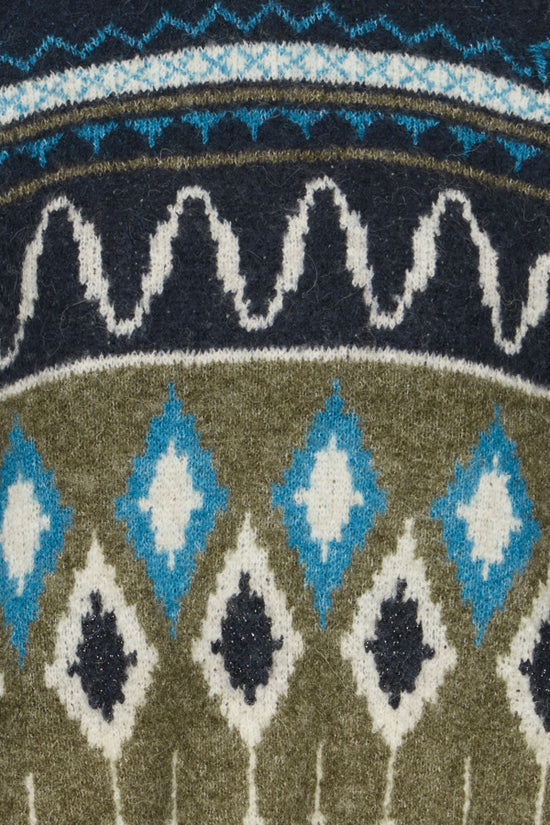 b.young Bynafta Jacquard Jumper Navy Blazer - Precious Sparkle