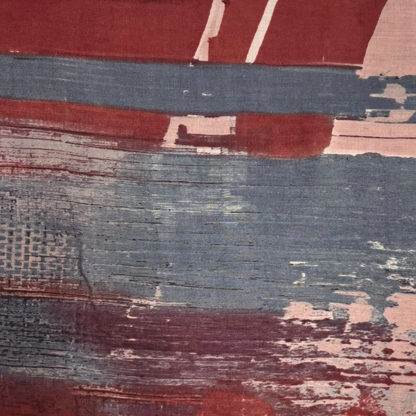 Abstract Painting Scarf Red - Precious Sparkle