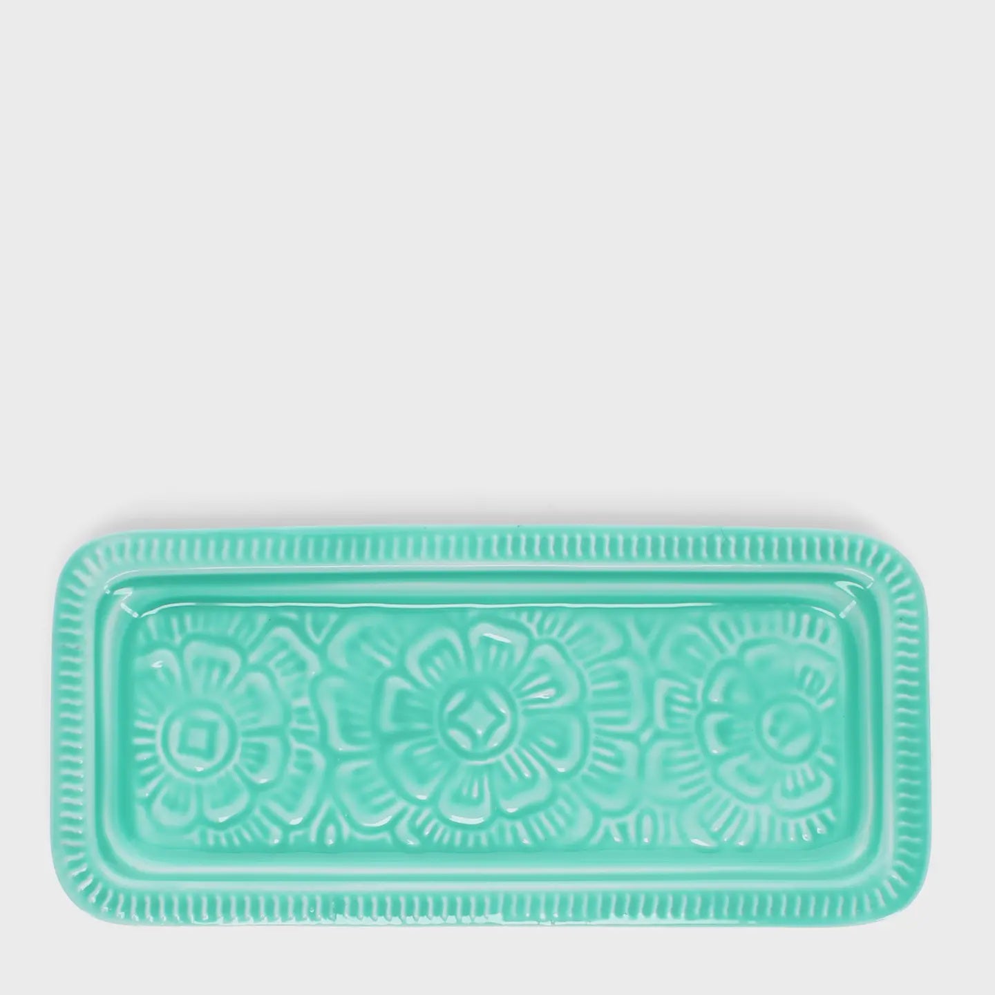 Rex Enamel Trinket Tray - Aqua