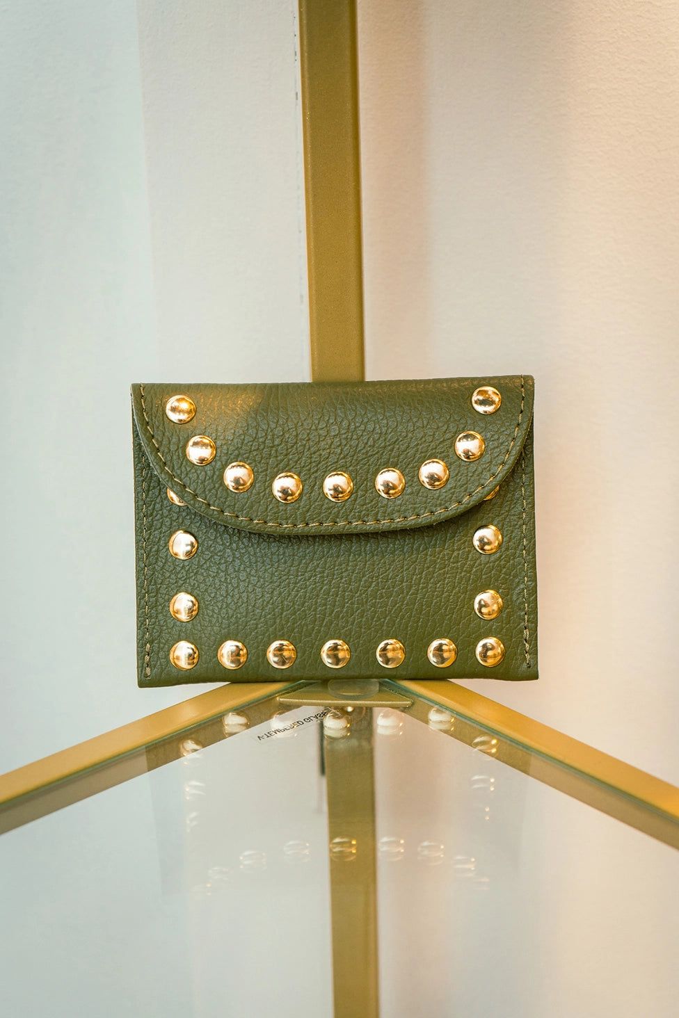 Cherry Paris Leina Leather Purse Khaki