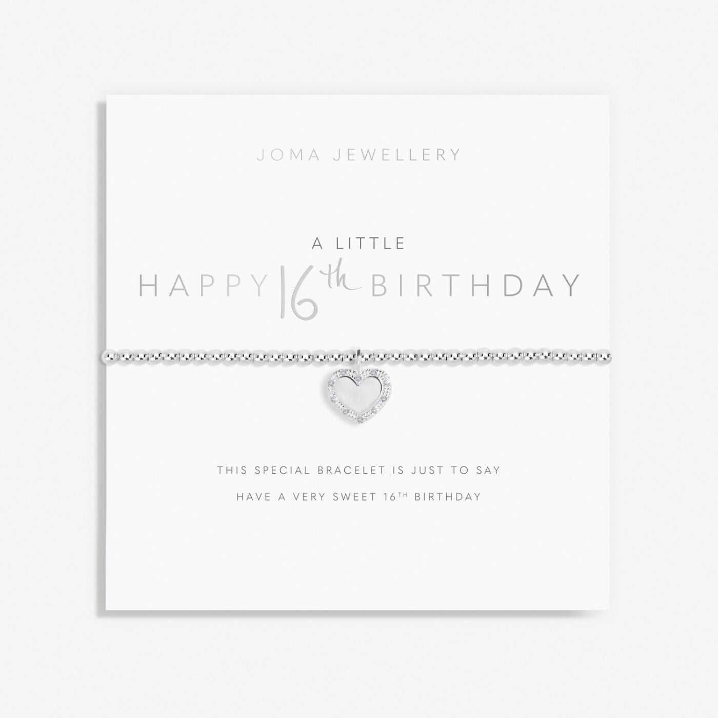 Joma Jewellery A Little 'Happy 16th Birthday' Bracelet - Precious Sparkle