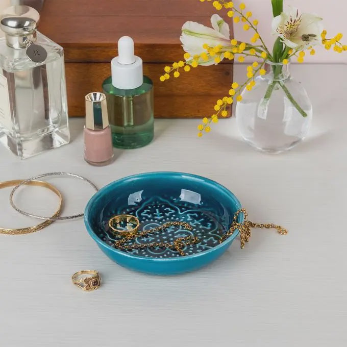 Rex Enamel Trinket Dish - Blue