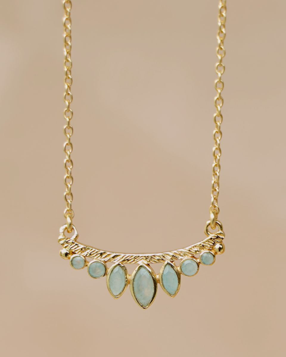 muja juma Amazonite Royal Chandelier Necklace