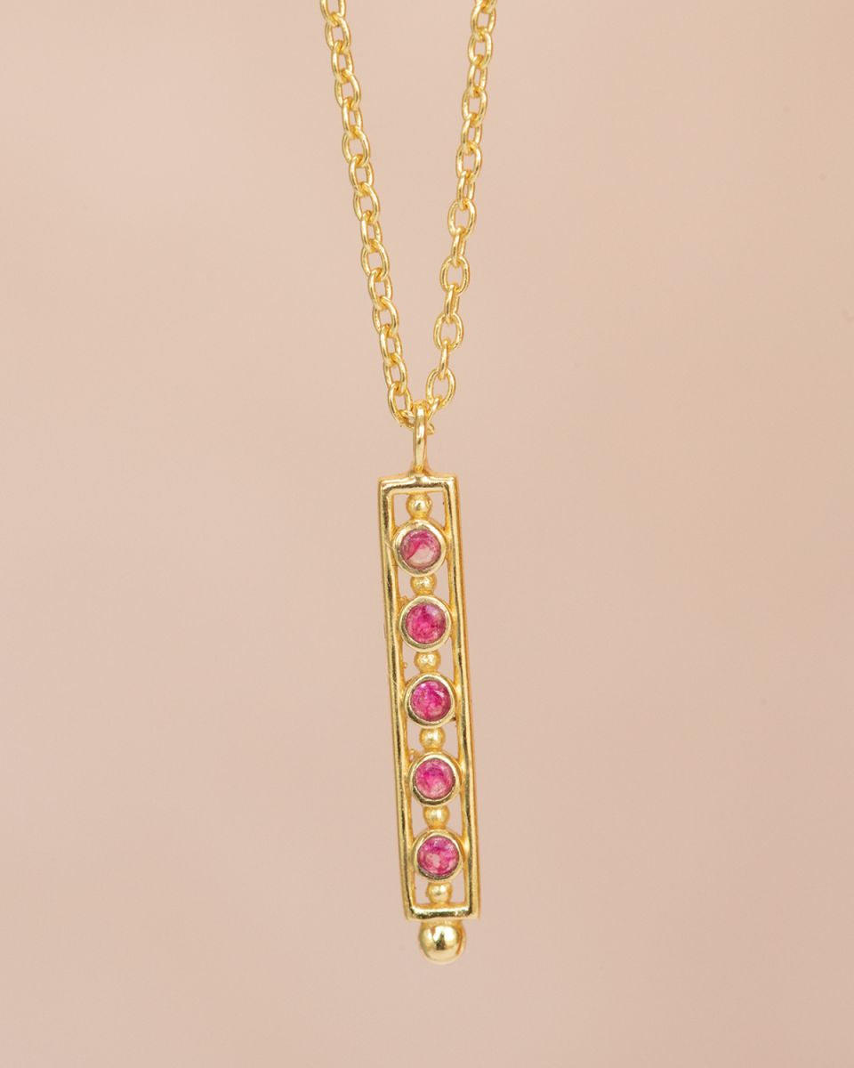 muja juma Arcene Ruby Necklace - Precious Sparkle