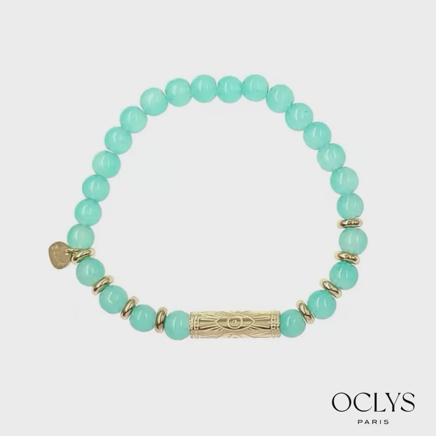 Oclys Tyché Stone Bracelet Water Green - Precious Sparkle