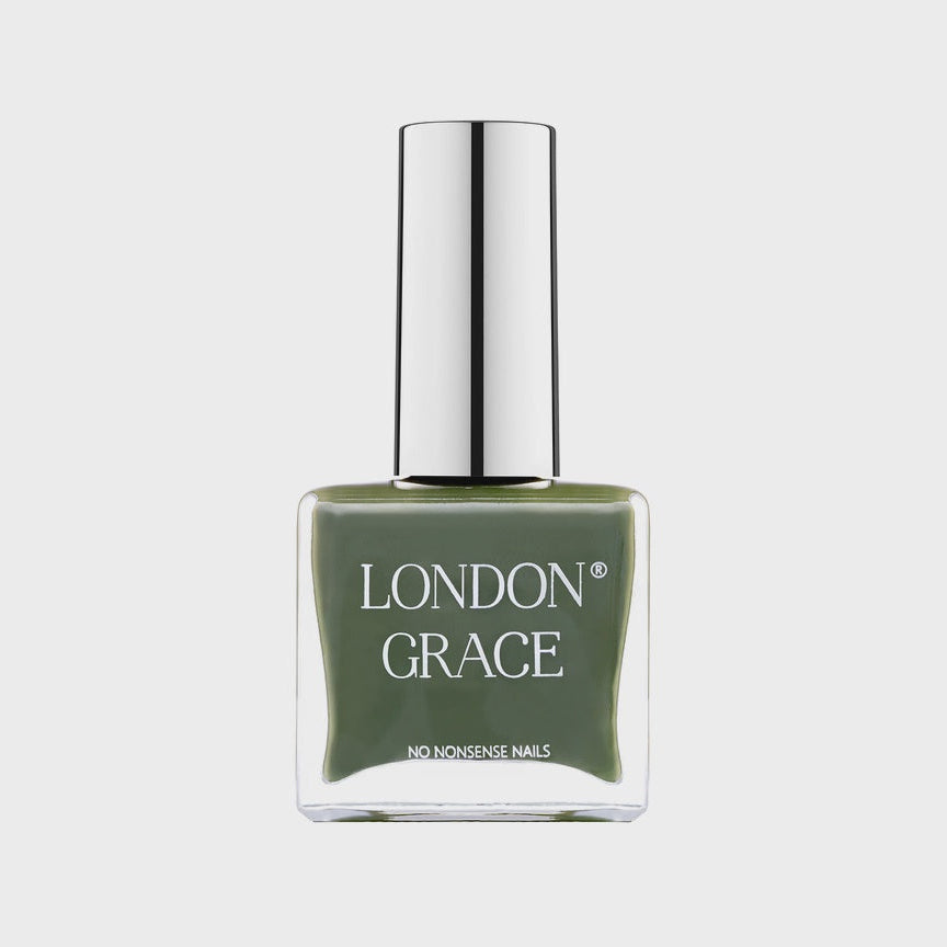 London Grace Olive Vegan Nail Varnish - Precious Sparkle