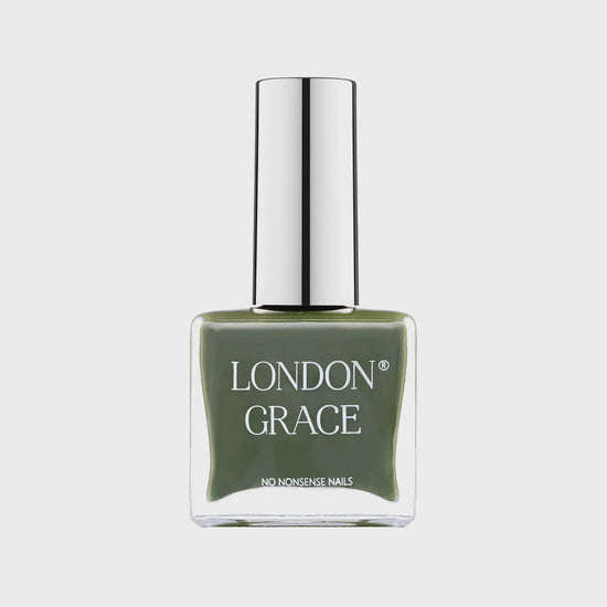 London Grace Olive Vegan Nail Varnish - Precious Sparkle